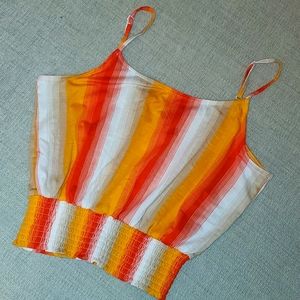 Orange Crop Top size M